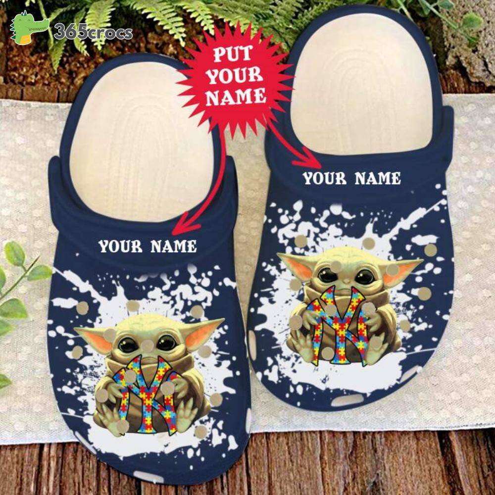 Personalized Mlb Baseball New York Yankees Adults Crocss Clog Shoes