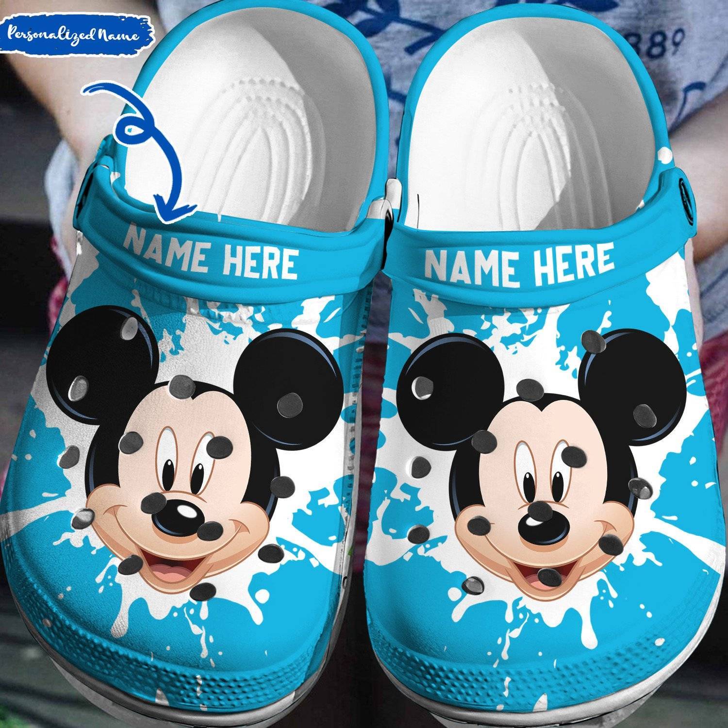 Personalized Mouseketeer: Customized 3D Clog Shoes for Mickey Mouse Fans of All Ages!