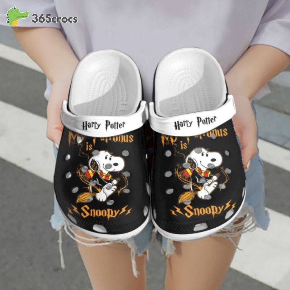 Personalized Name Harry Potter Snoopy Disney Crocss Clog Shoes