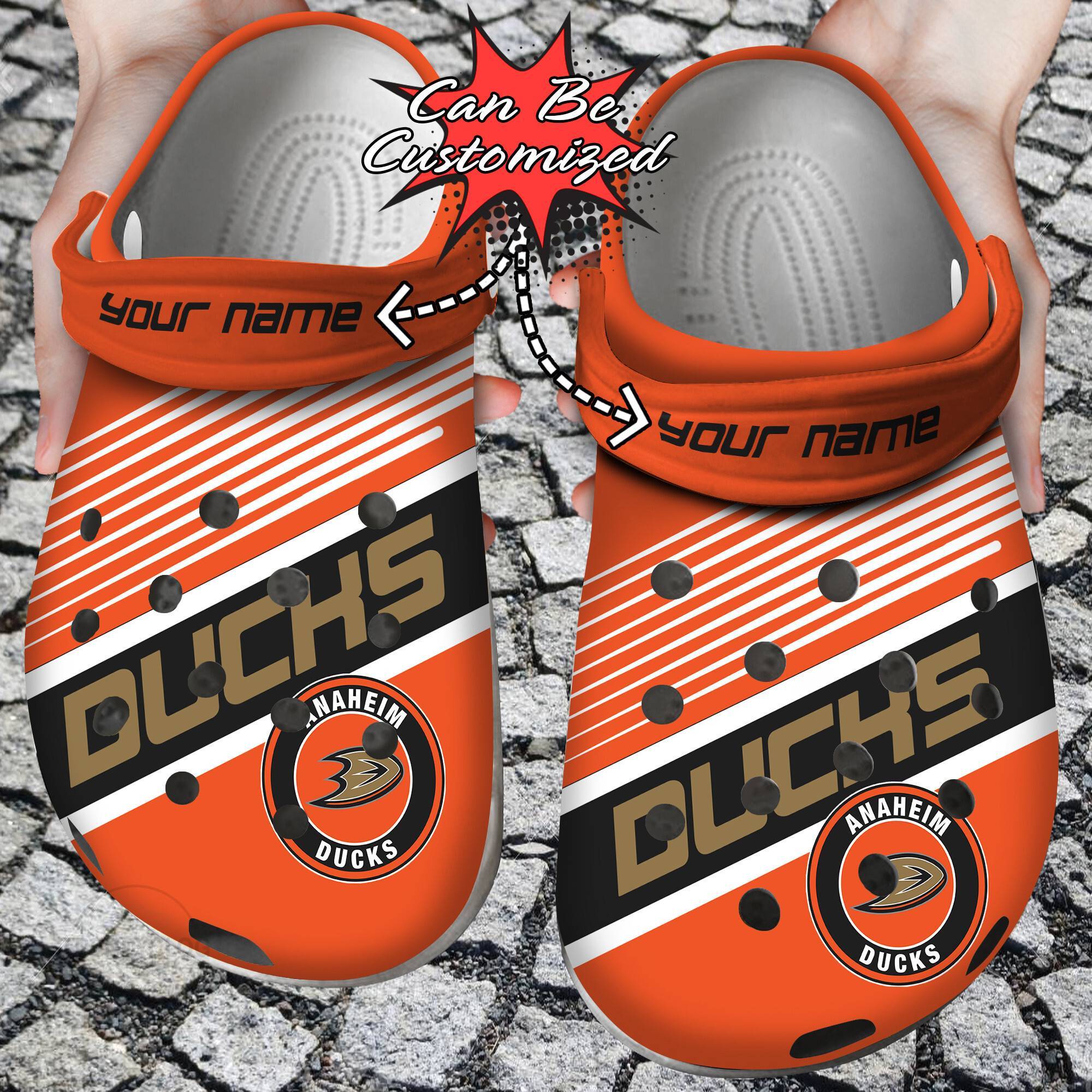 Personalized Name Logo Team Hockey Colors New NHL Crocss Clog Shoes