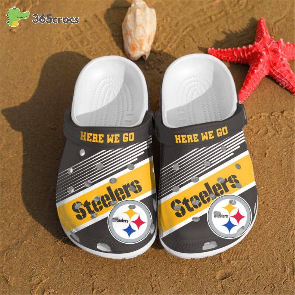 Personalized Nfl Pittsburgh Steelers Football Adults Crocss Clog Shoes