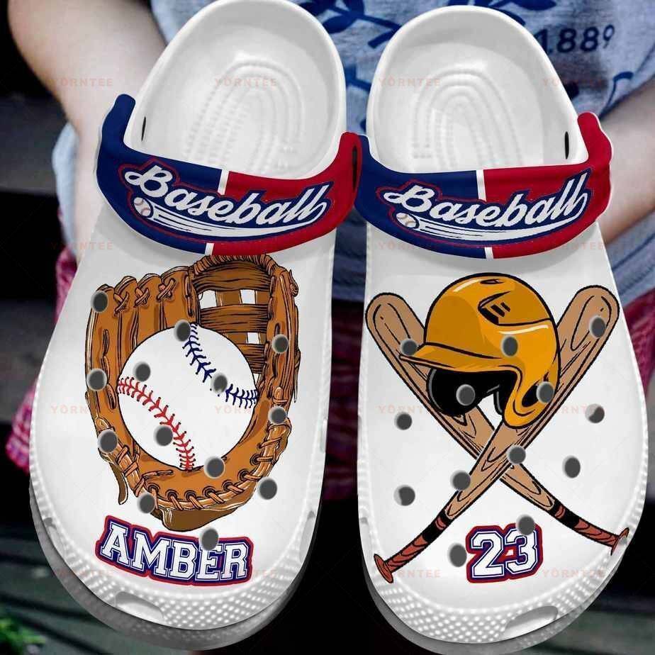 Personalized Player Baseball Equipt Gift For Lover Rubber Crocss Clog Shoes