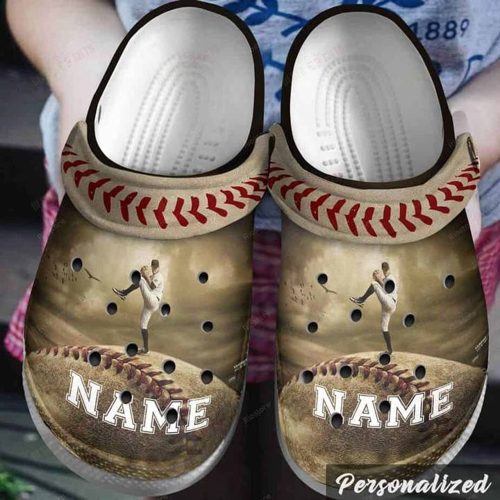 Personalized The Pitcher Baseball Ball Player Crocss Classic Clogs Shoes