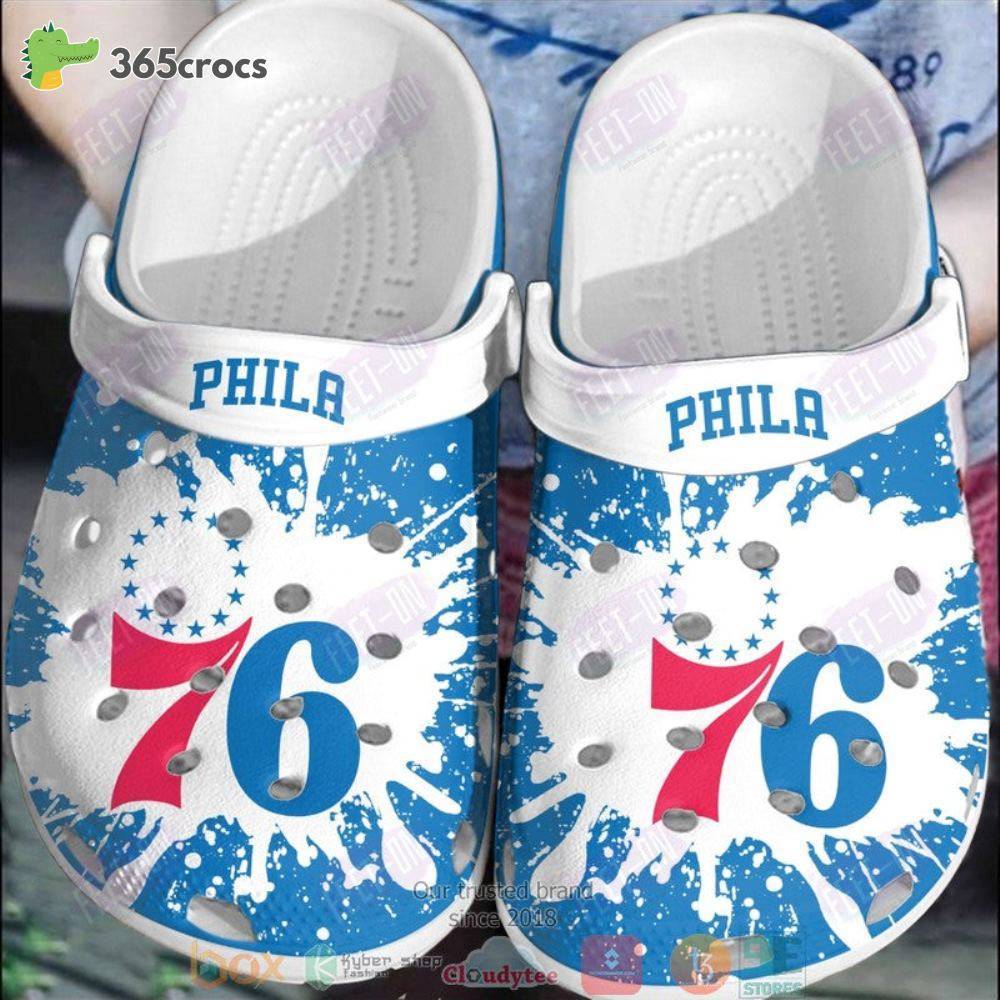 Philadelphia 76Ers Nba Crocss Clog Shoes