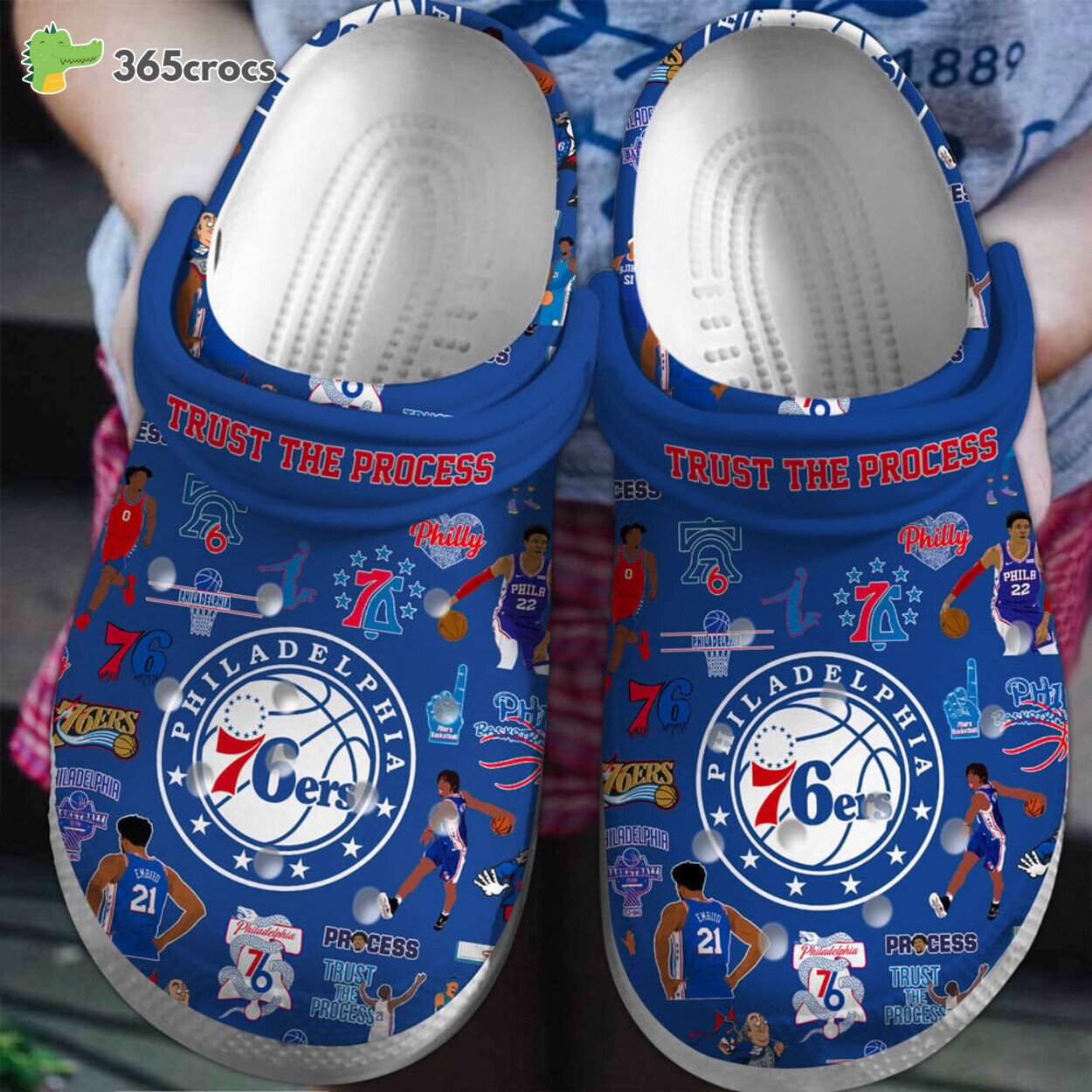 Philadelphia 76ers Team Spirit NBA Comfort Clog Shoes Unique Design