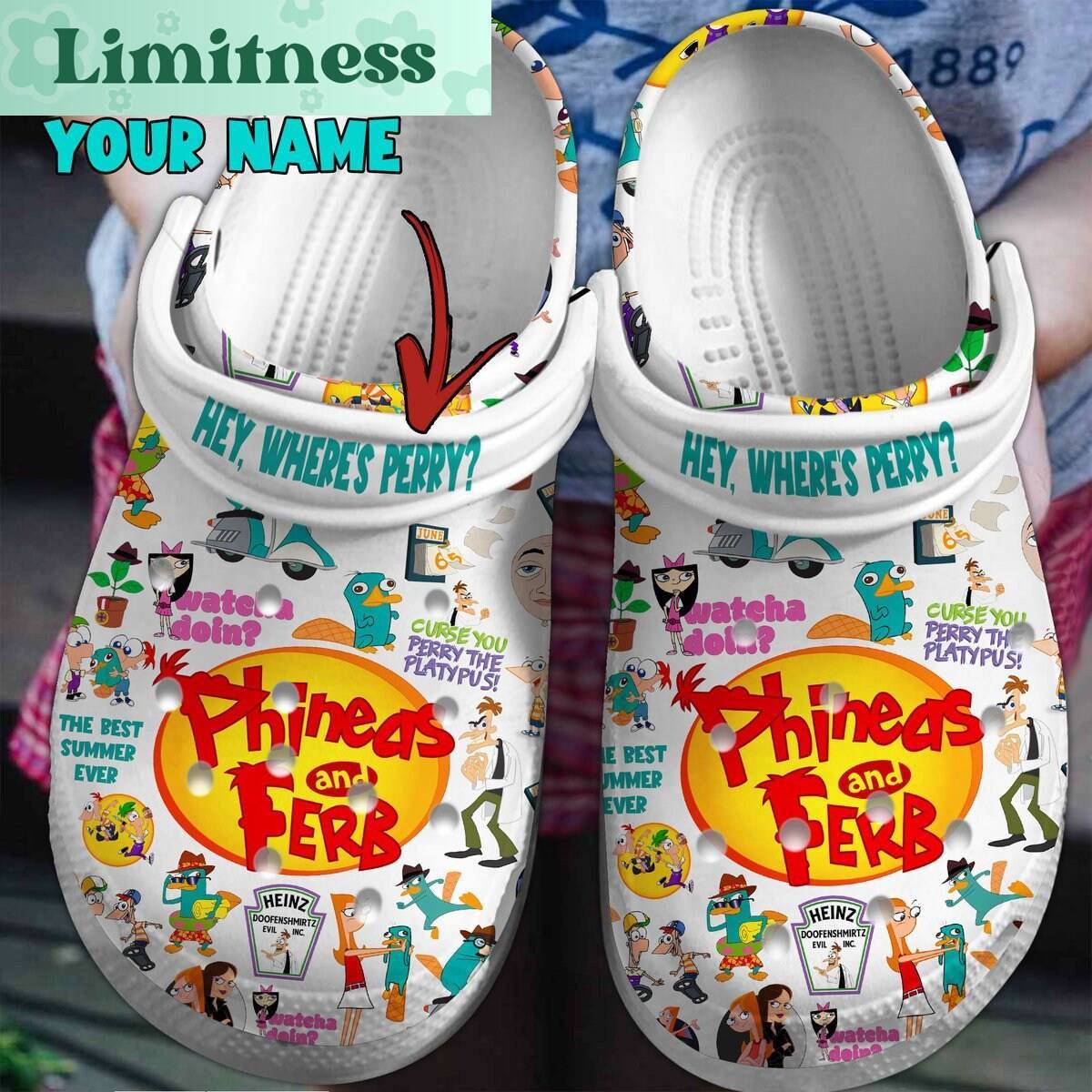 Phineas Ferb Disney Clogs Men Unique Cartoon Inspired Summer Sandals