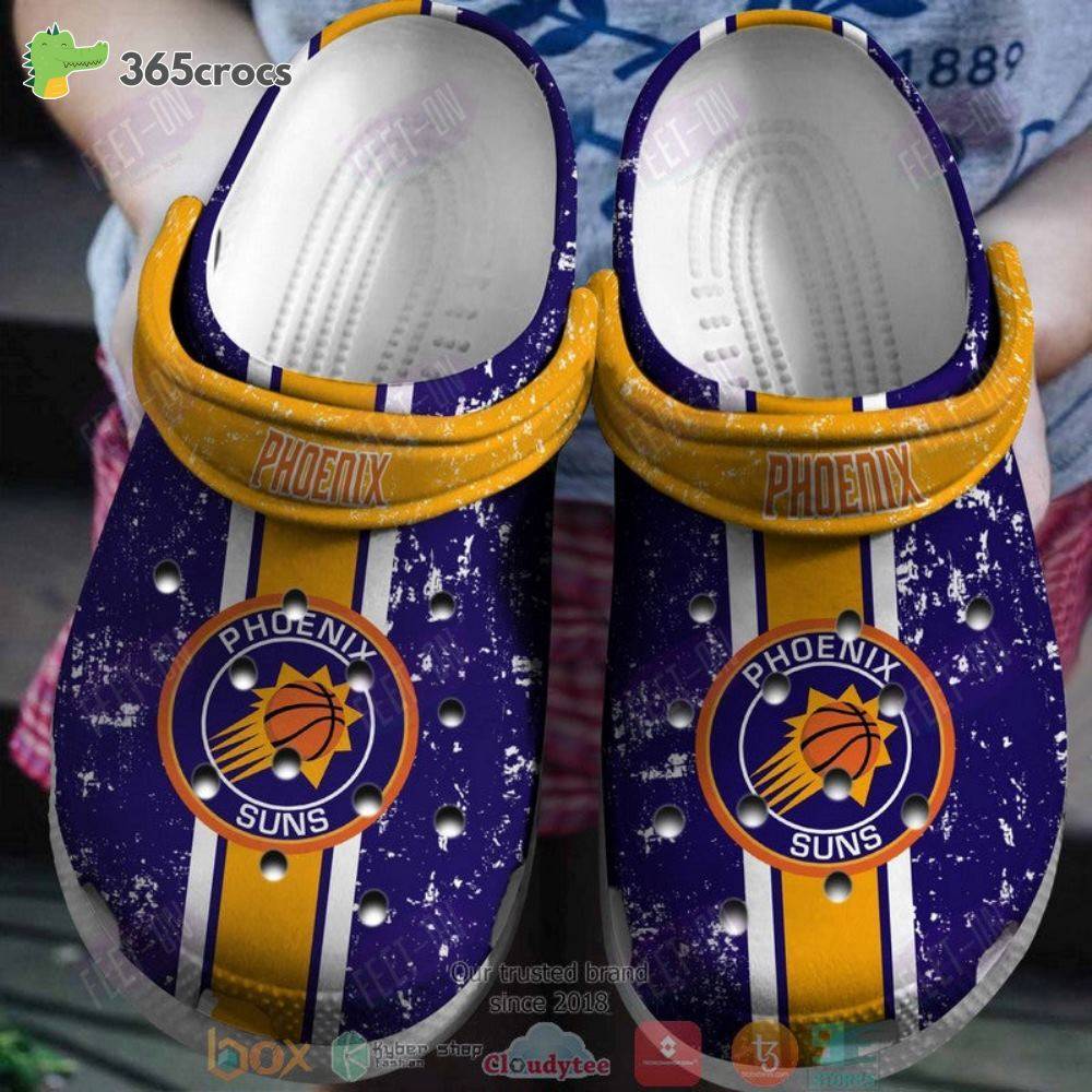 Phoenix Suns Navy-Orange Nba Crocss Clog Shoes