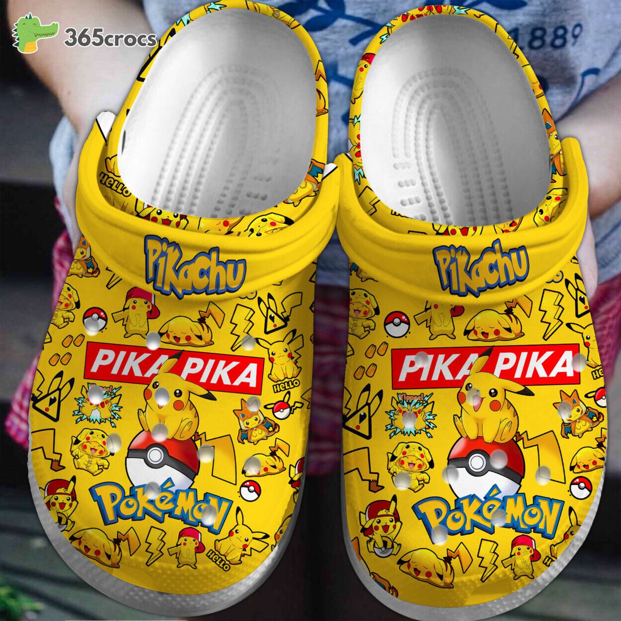 Pikachu Pokemon Anime Themed Comfort Clog Shoes Distinct Look