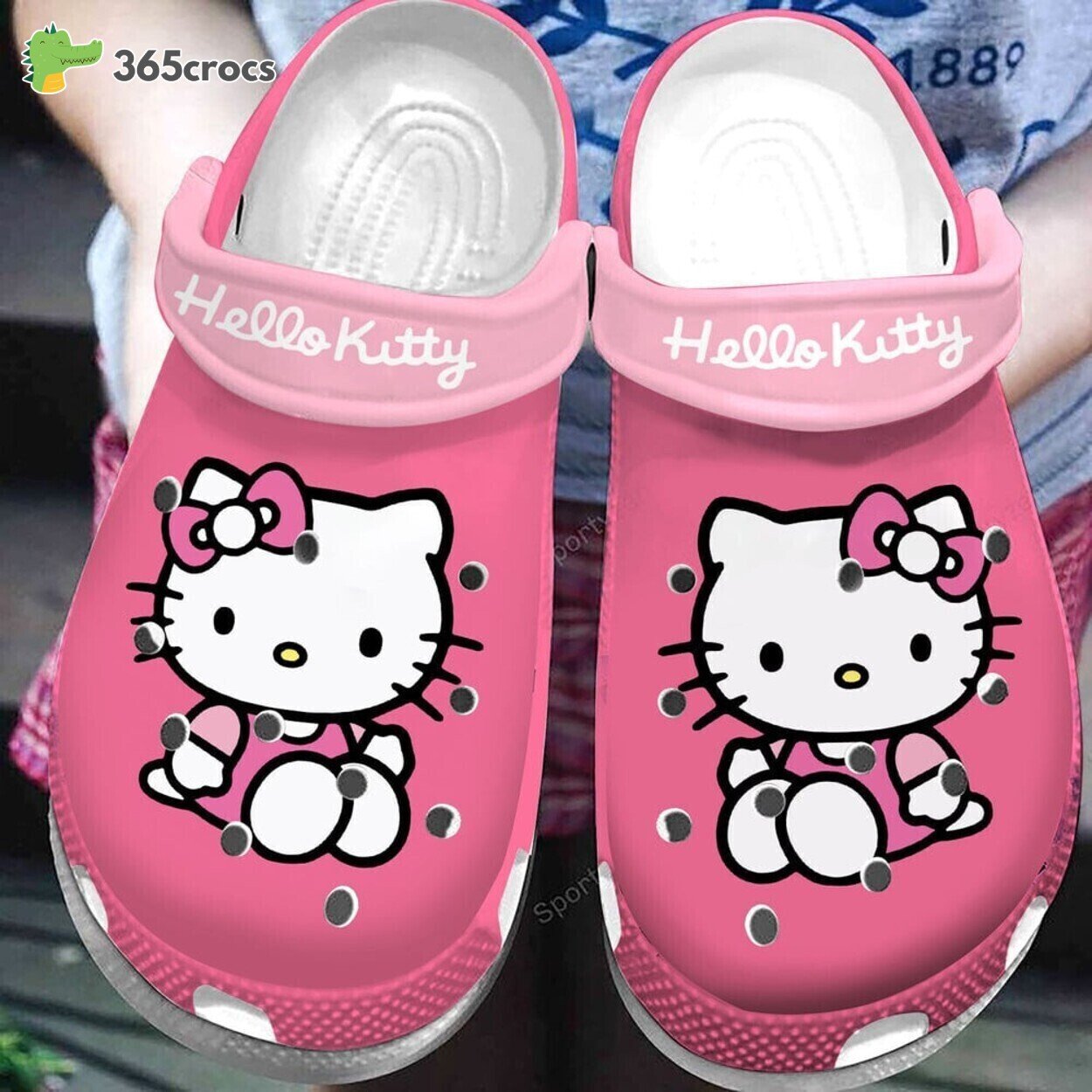 Pink Hello Kitty Design Adorable Cute Themed Comfort Clogs Footwear