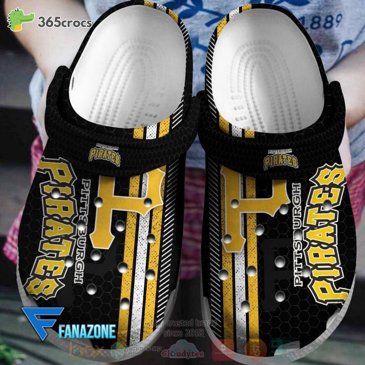 Pittsburgh Pirates MLB Unique Sport Design Comfortable Clog Shoe Series