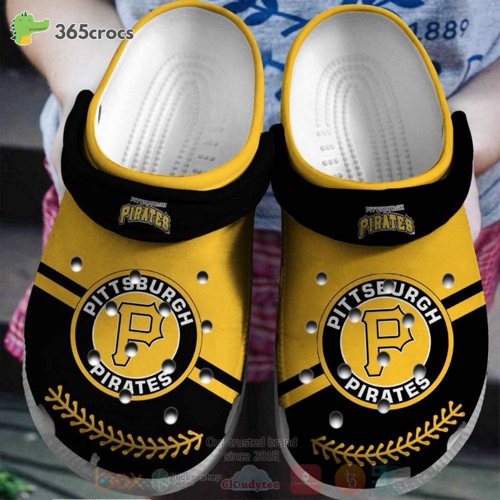 Pittsburgh Pirates Yellow-Black Mlb Crocss Clog Shoes