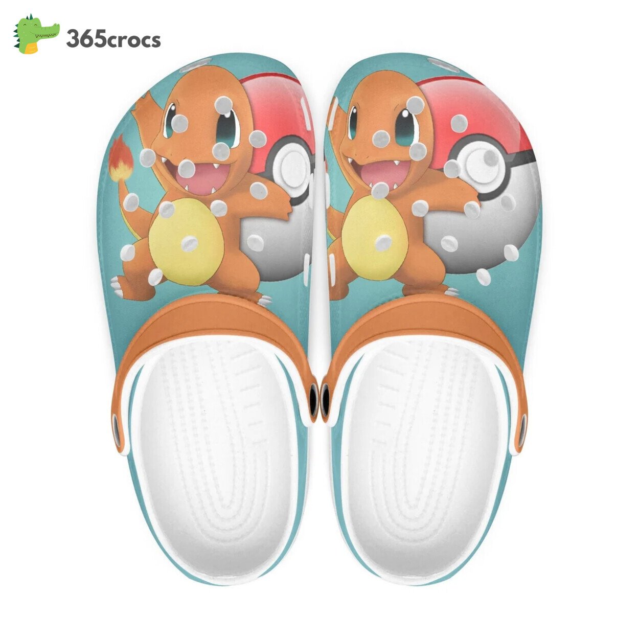 Pokemon Charmander Cartoon Crocss Shoes Clogs Custom Name