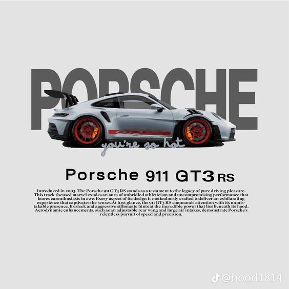 Porsche Car Moto Tshirt