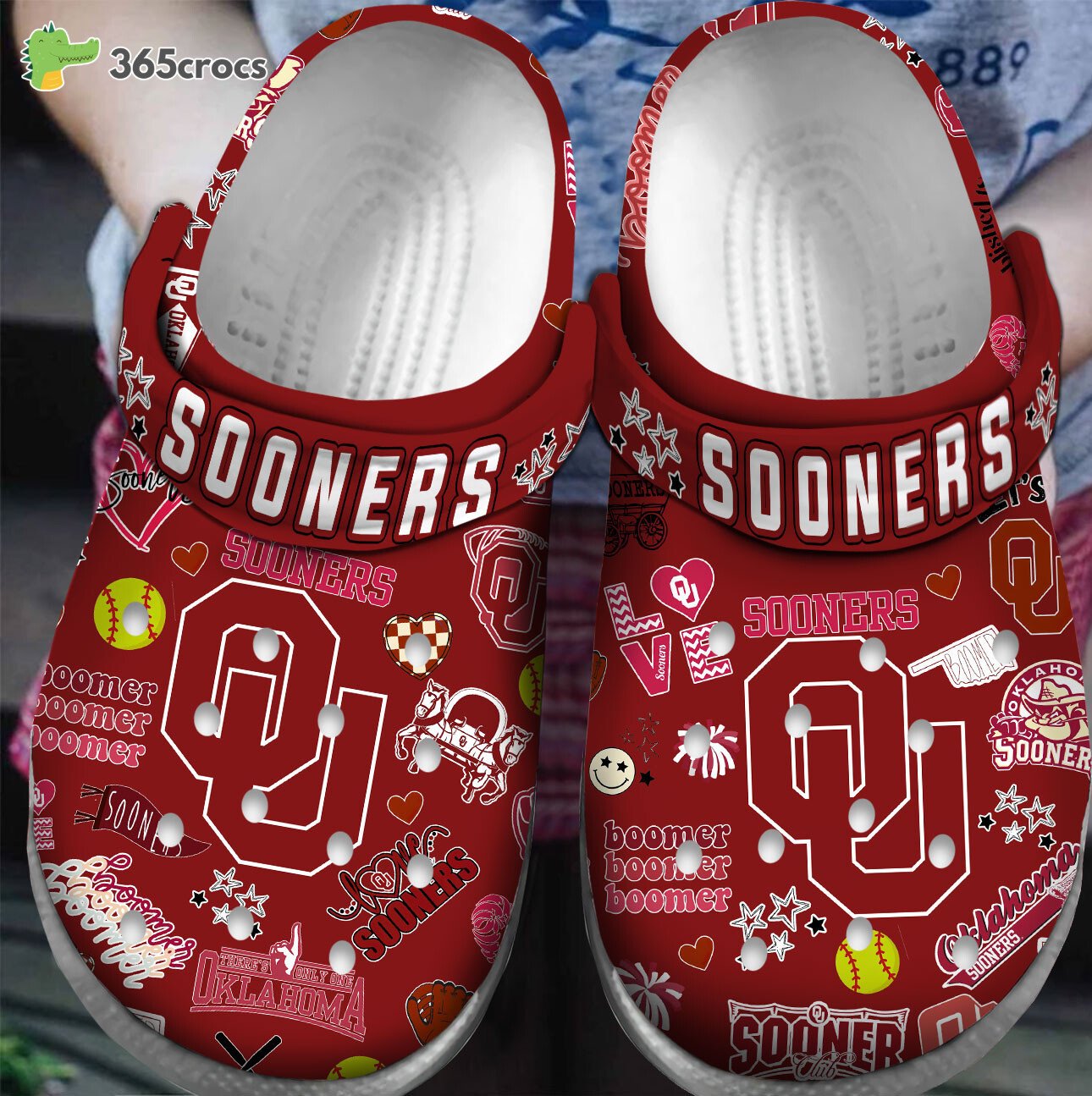 Premium Oklahoma Sooners NCAA Sport Crocss Clogs Shoes