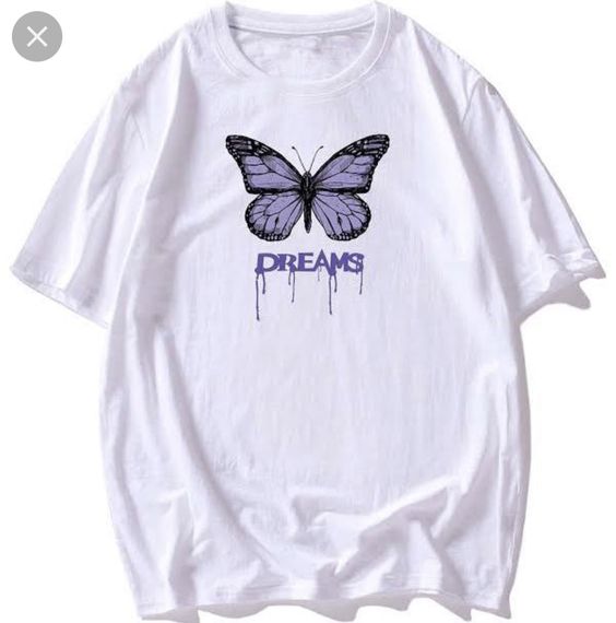 Purple Butterfly Harajuku T-Shirt