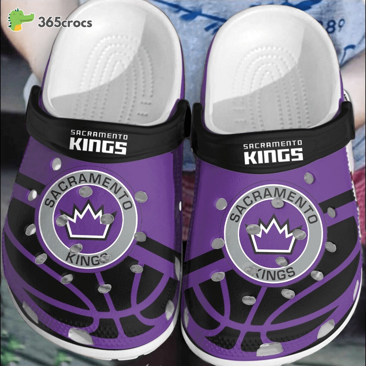 Sacramento Kings Basketball Shoes Comfortable Crocss Clogs