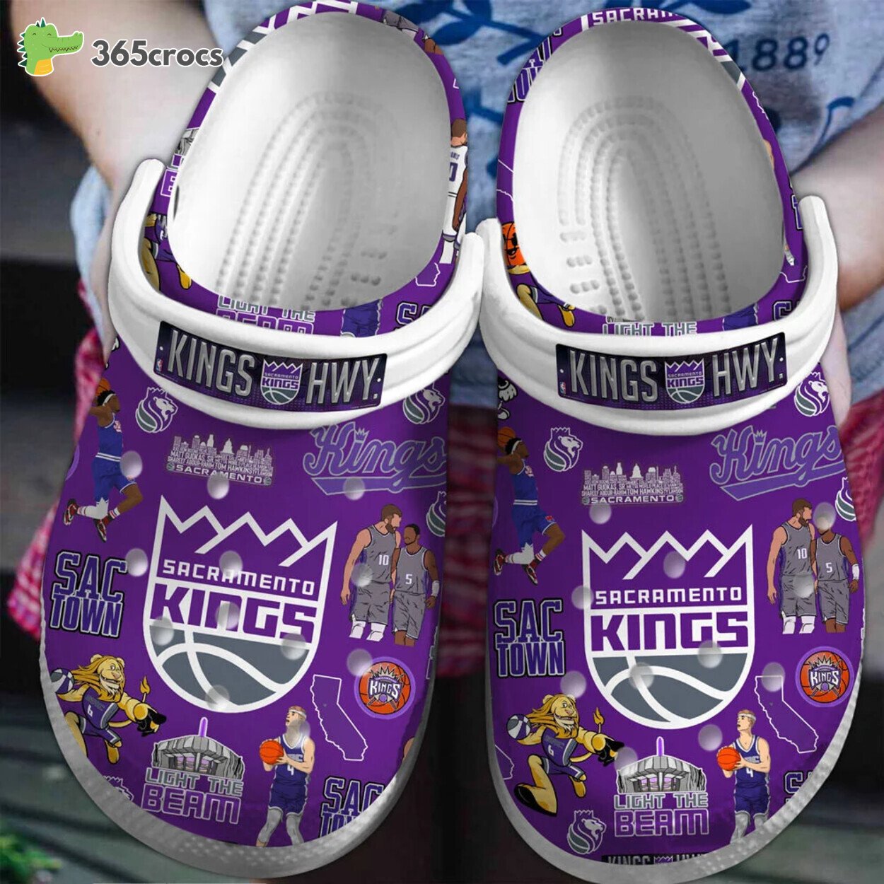 Sacramento Kings NBA Basketball Comfort Footwear Crocss Clog Style