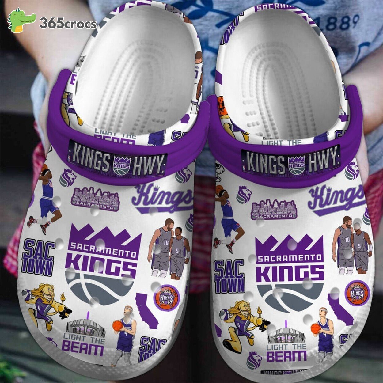 Sacramento Kings NBA Basketball Comfort Footwear Crocss Clogs Series