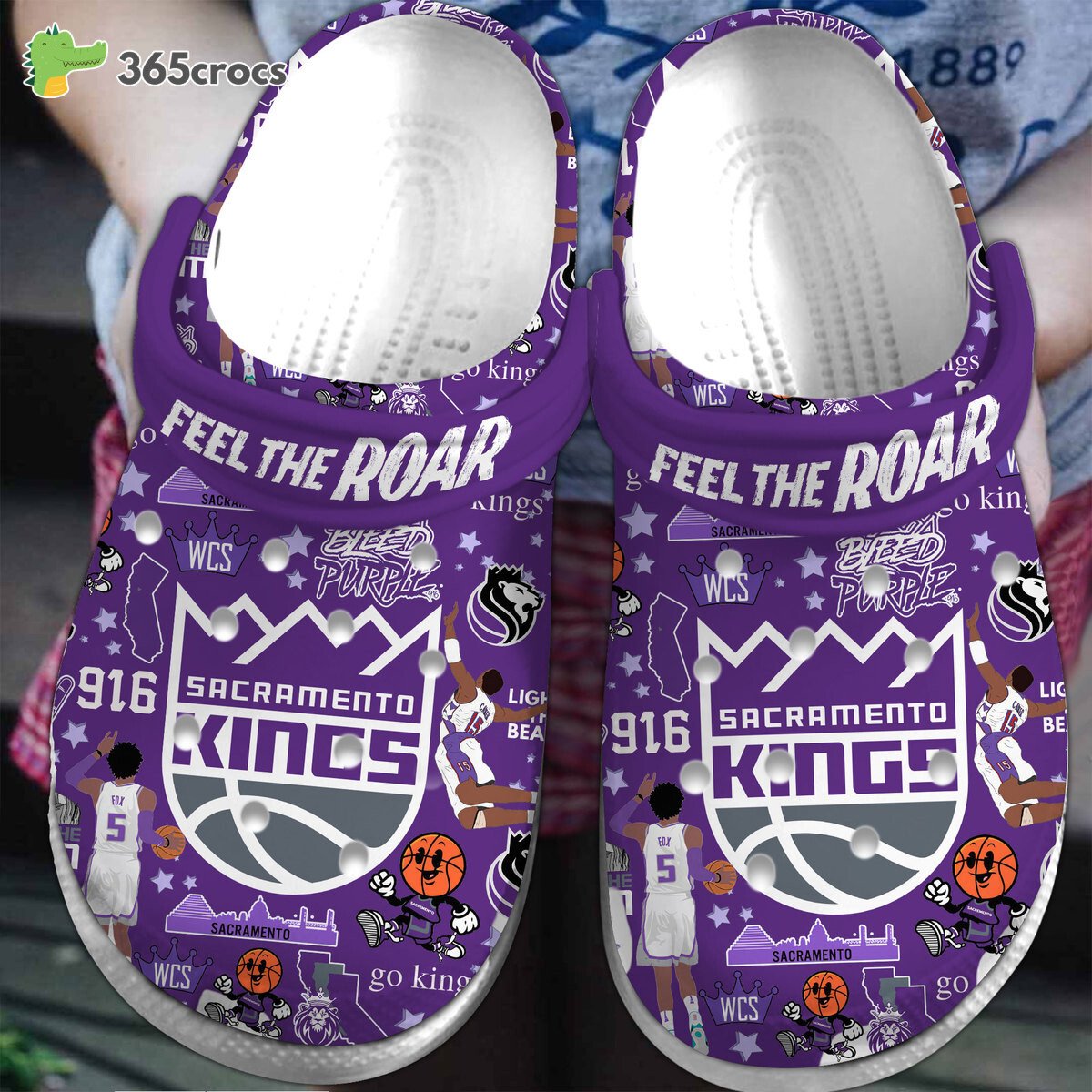 Sacramento Kings NBA Sport Edition Two Unique Premium Clogs Crocss Shoes Comfortable