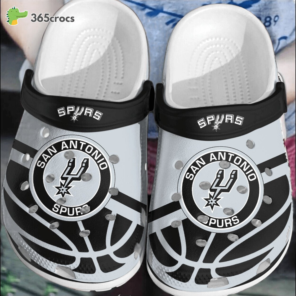 San Antonio Spurs Basketball Comfortable Clogs Crocss Shoes
