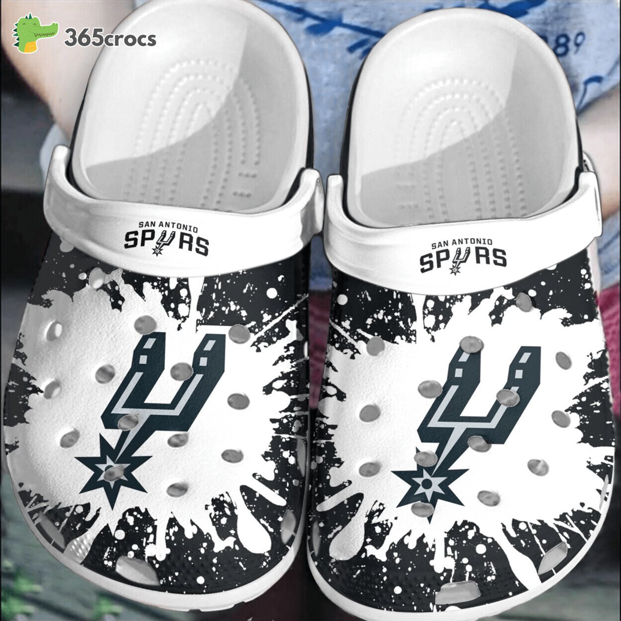 San Antonio Spurs Basketball Comfortable Crocss Shoes Clogs