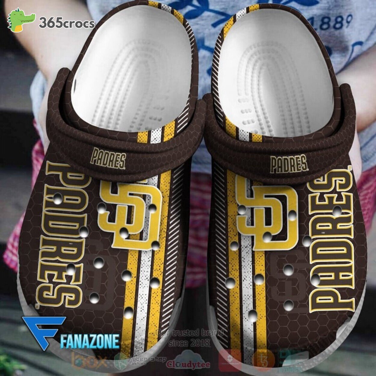 San Diego Padres MLB Sport Design Comfortable Unique Clog Shoe Collection