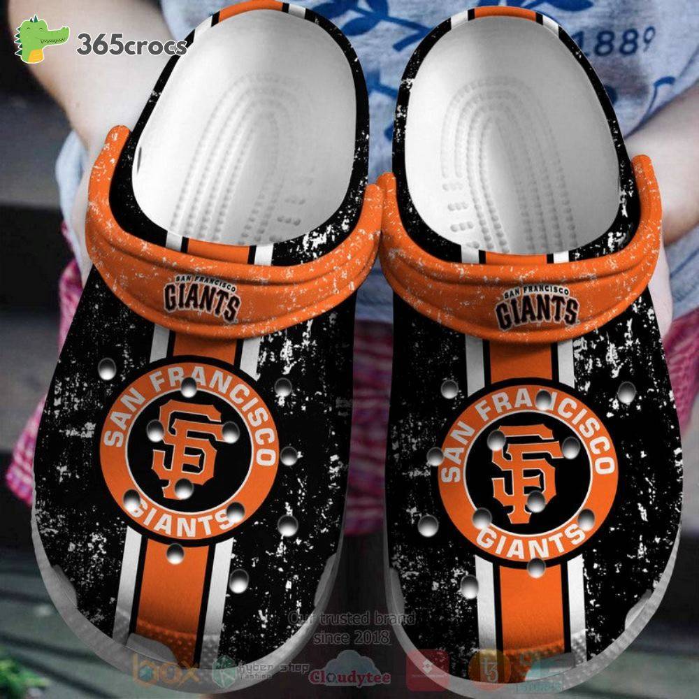 San Francisco Giants Black-Orange Mlb Crocss Clog Shoes