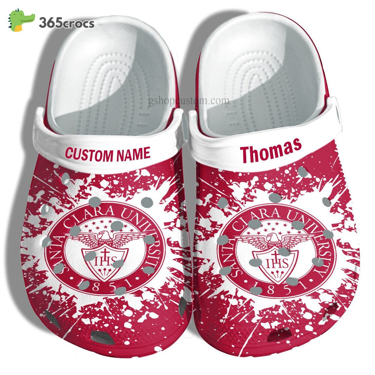 Santa Clara University Graduation Gifts Croc Shoes Customize Admission Gift Shoes