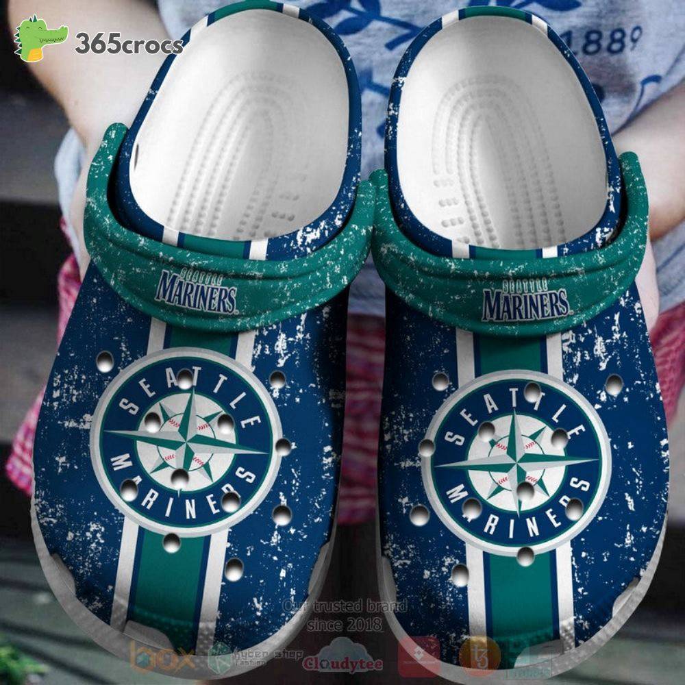 Seattle Mariners Navy Mlb Crocss Clog Shoes