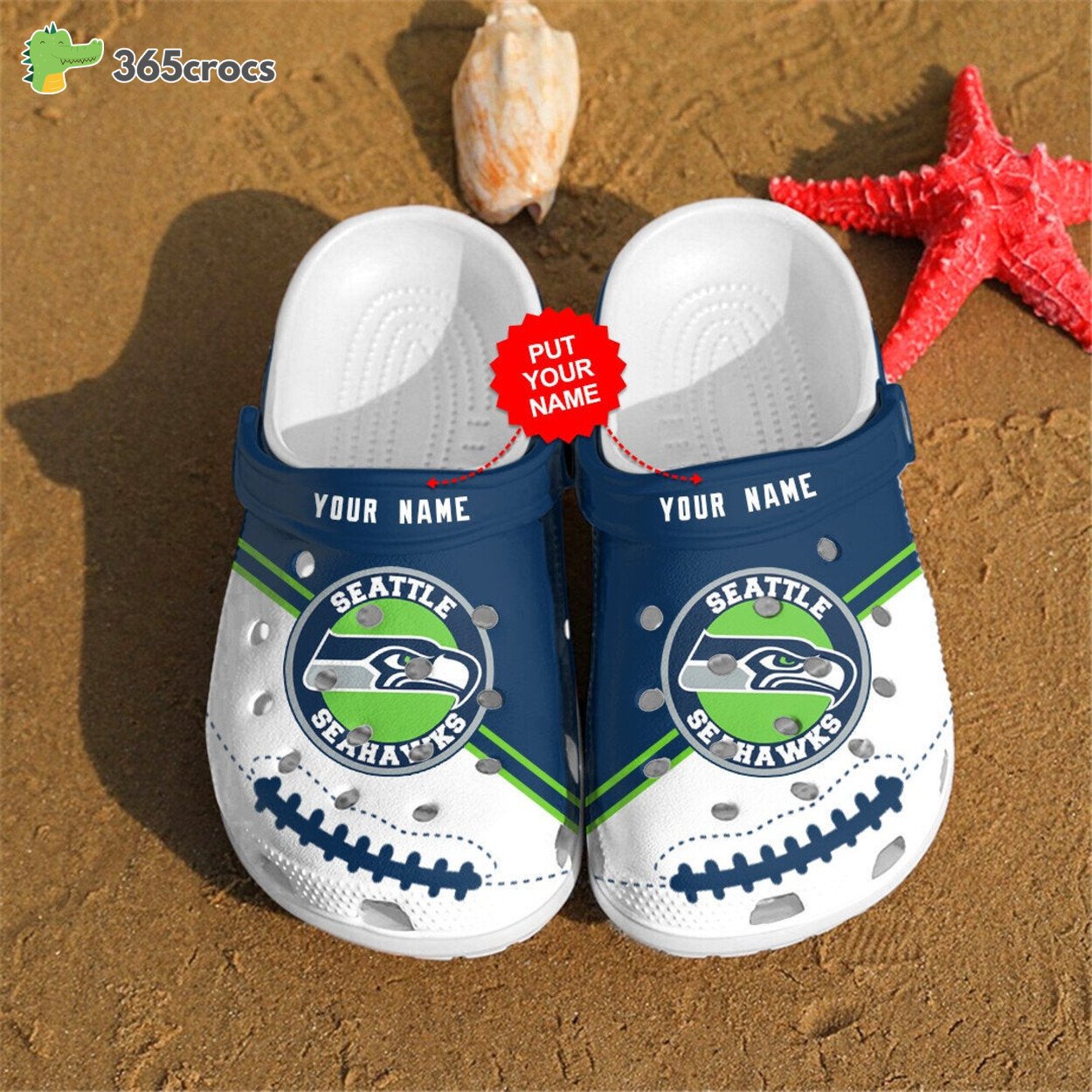 Seattle Seahawks Personalized Custom For Nfl Fans Clog Shoes