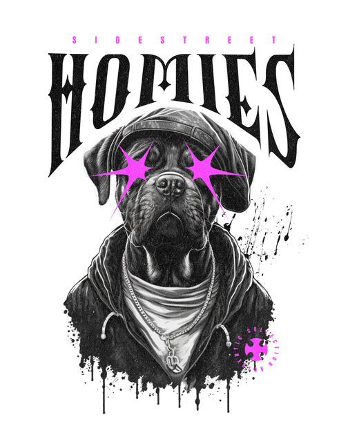 Sidestreet Homies T-Shirt Design Template — Customize it in Kittl