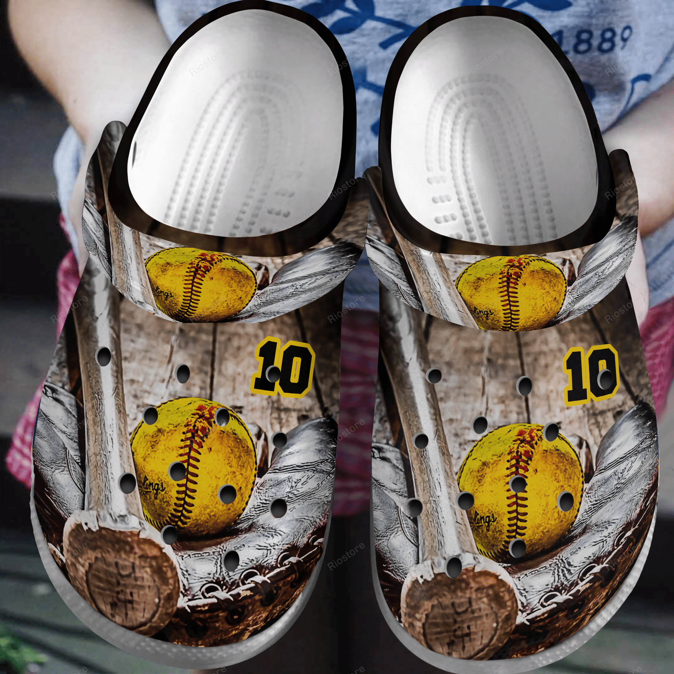 Silver Baseball Gloves Batter Crocss Clogs Shoes For Team – Baseball – B26