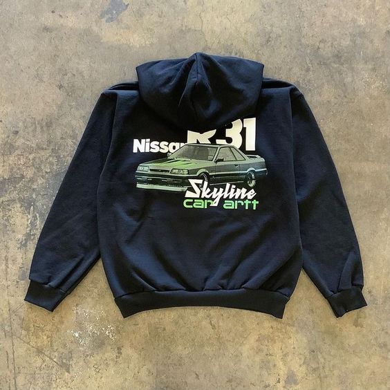 Skyline black Hoodie, street wear