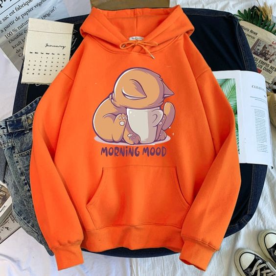 ‘Sleepy Morning’ Adorable Cat Hoodie