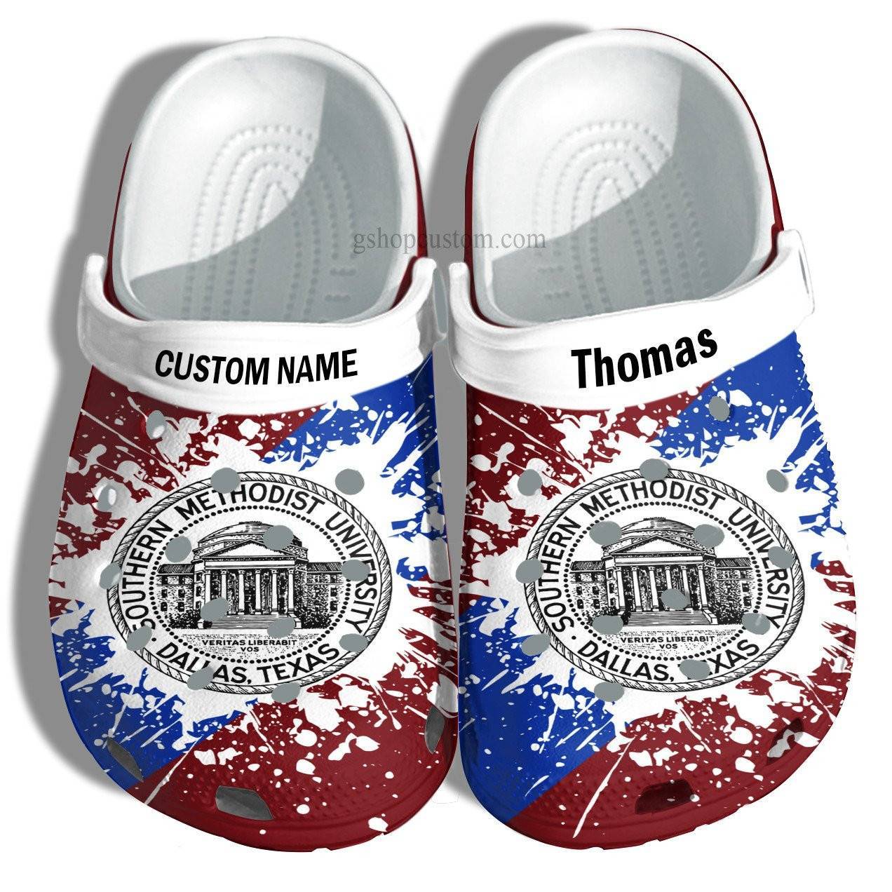 Southern Methodist University Graduation Gifts Croc Shoes Customize – Admission Gift Crocss Shoes