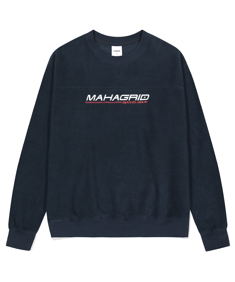 Sports Logo Fleece Crewneck – Navy