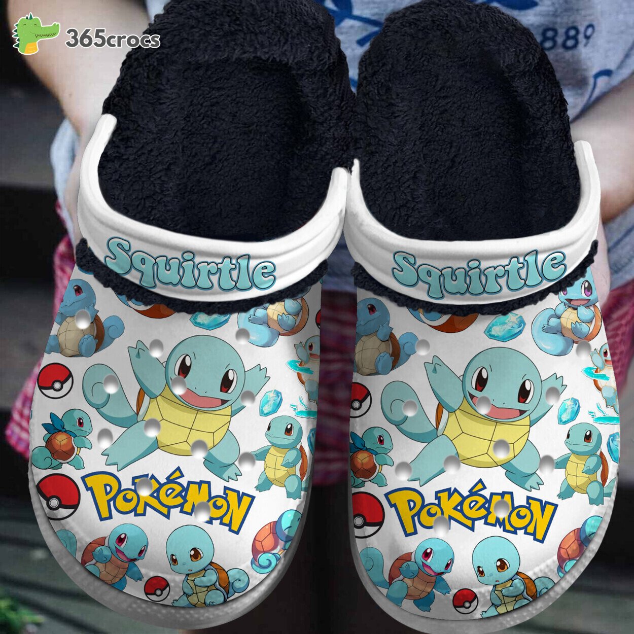 Squirtle Pokemon Anime Design Comfortable Lined Crocss Adventure On Feet