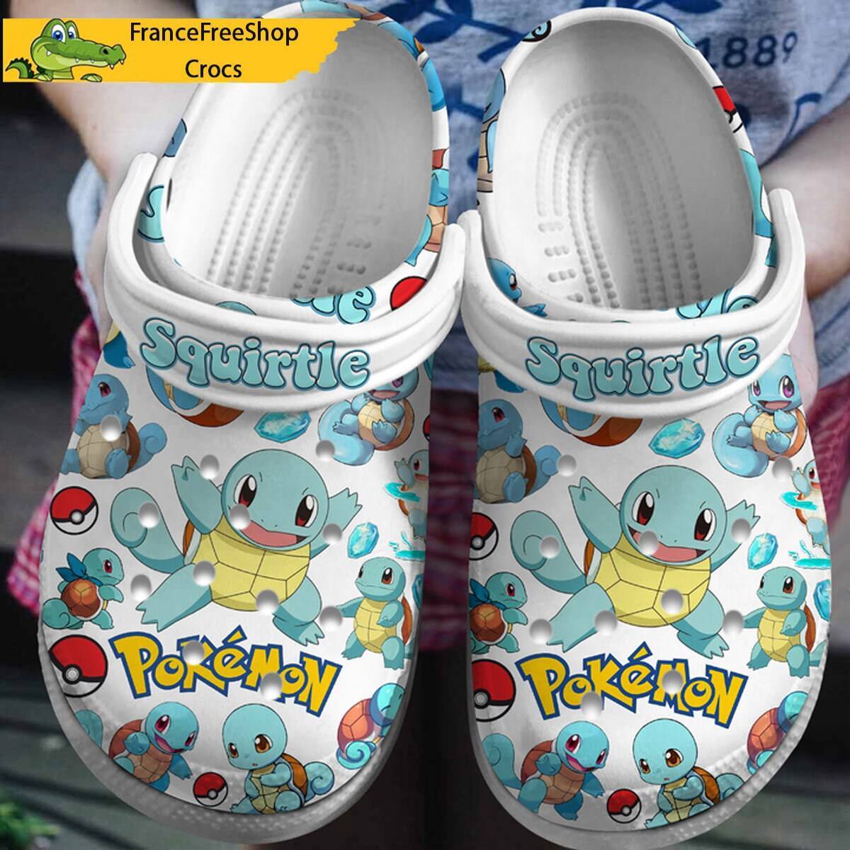 Squirtle Pokemon Unique Slip On Clogs Personalized Summer Footwear Shoes