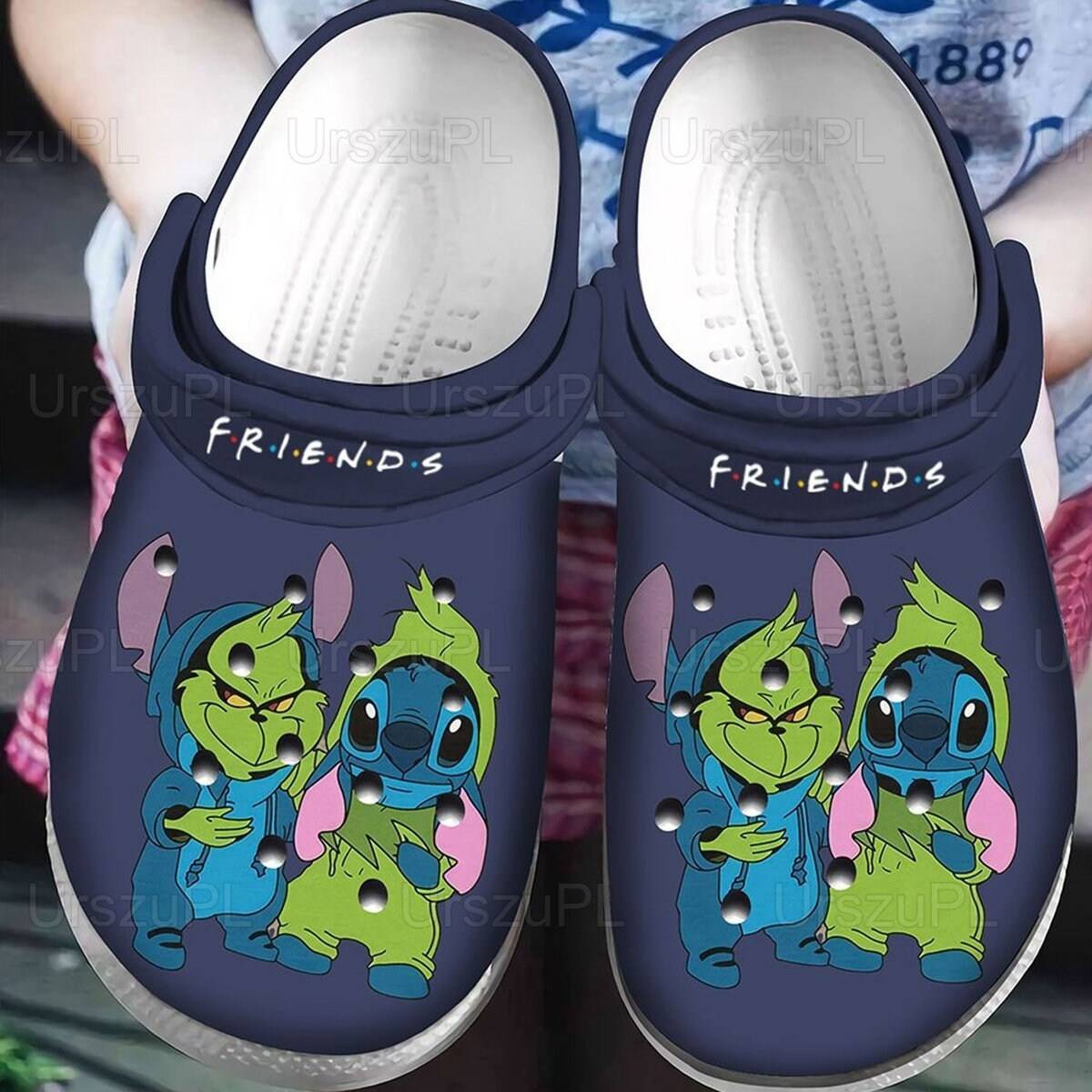 Stitch Grinch Theme Unisex Clogs Cute Disney Sandal Charm Gift