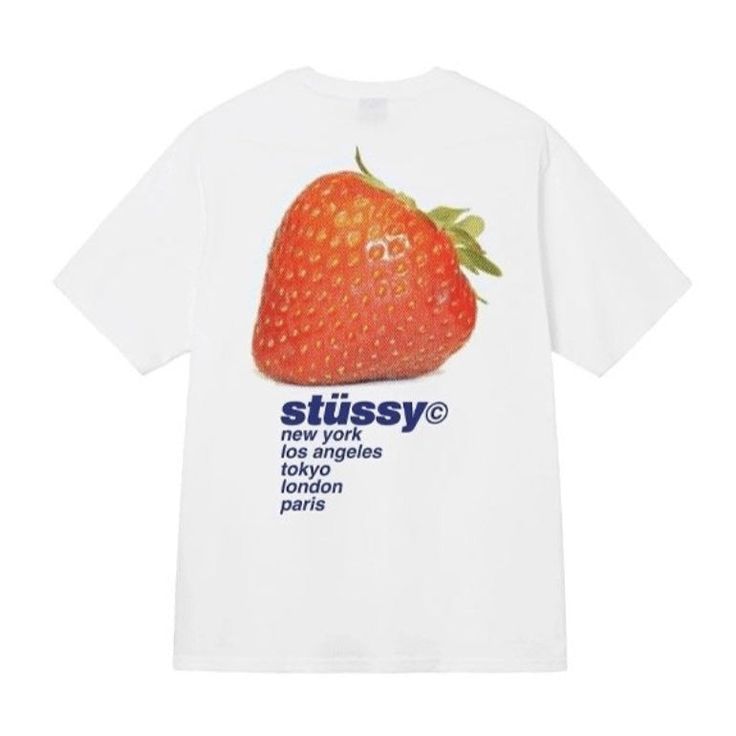 Stussy Tshirt with strawberry graphic