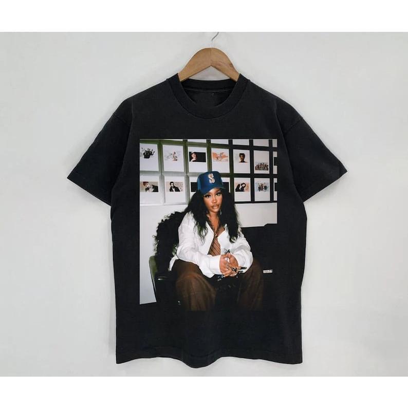 Sza Vintage Shirt Sza New Bootleg 90s Black T- Shirt