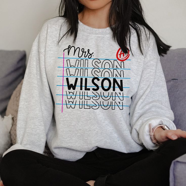 Teacher Name Sweatshirt – Custom Teacher Pullover – Cute Personalized Teacher Shirt – A+ Graded Paper,Crewneck Sweatshirt