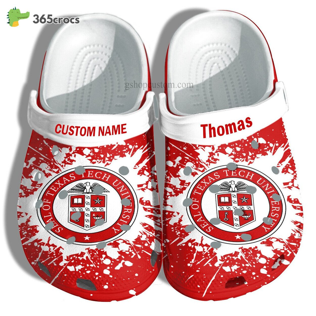 Texas Tech University Graduation Gifts Croc Shoes Customize Admission Gift Shoes