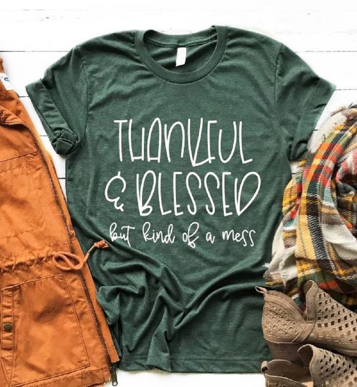 Thankful Shirt, Thankful T-shirt, Thankful and Blessed, Fall Shirt T-shirt, Thanksgiving Shirt, Many Colors Available