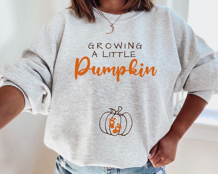 Thanksgiving Fall Pregnancy Announcement Sweatshirt, Funny Pregnancy reveal shirt, mom to be crewneck