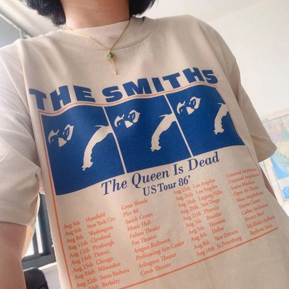 The Smiths T-Shirt Vtg Retro Women Pop Indie Punk Rock Band Morrissey 2023 New Men’s T Shirt