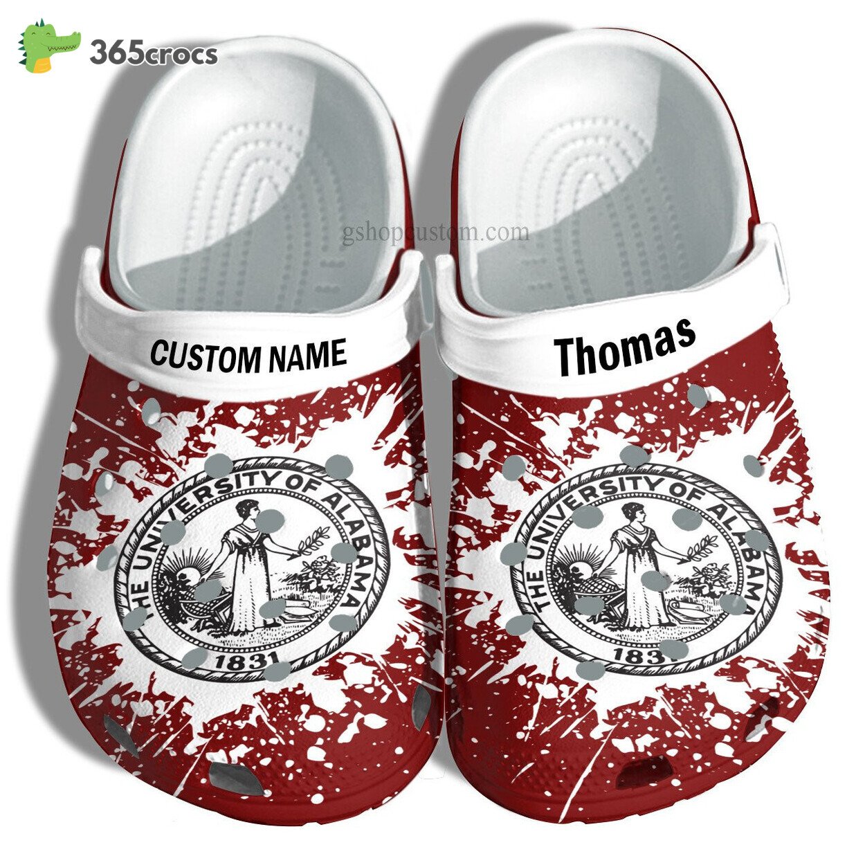 The University Of Alabama Graduation Gifts Croc Shoes Customize Admission Gift Shoes