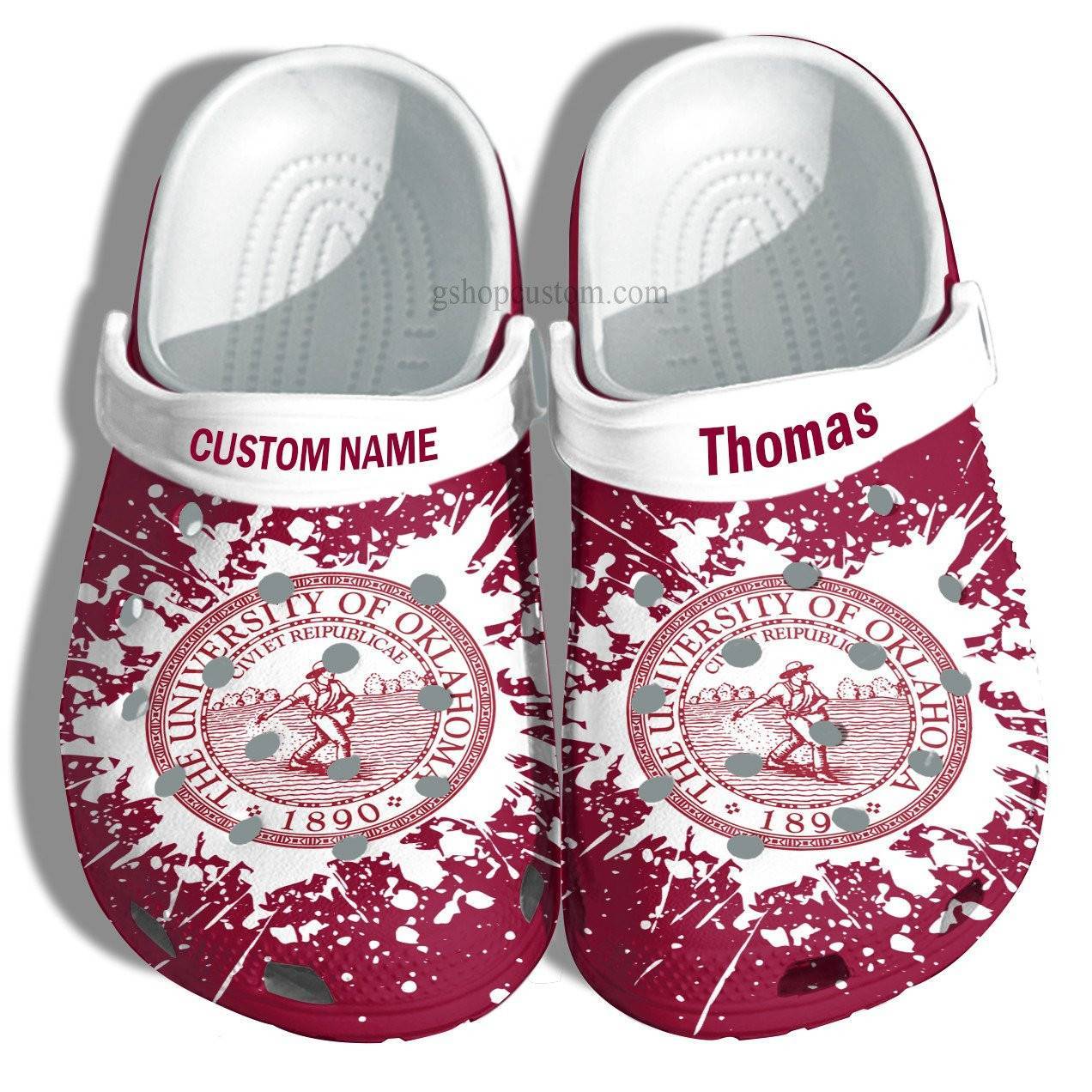 The University Of Oklahoma Graduation Gifts Croc Shoes Customize – Admission Gift Crocss Shoes For Men Women