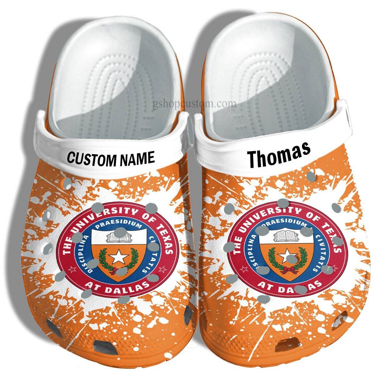 The University Of Texas At Dallas Graduation Gifts Croc Shoes Customize – Admission Gift Crocss Shoes