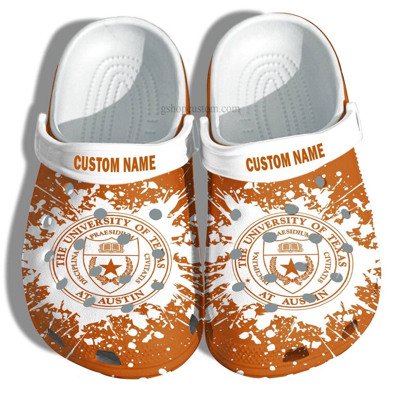 The University Of Texas Croc Shoes Customize – University Graduation Gifts Crocss Shoes Admission Gift